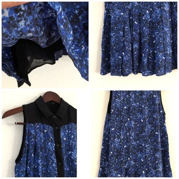 NEW Proenza Schouler Silk Microprint Shirt Dress - Picture 12 of 16